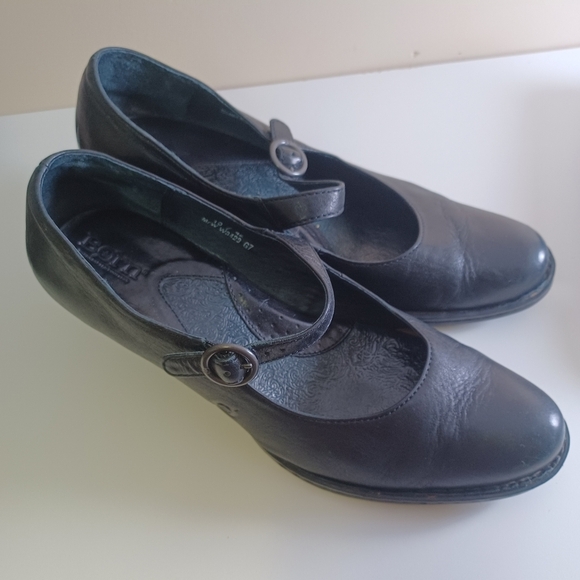 Black Born Heels Mary Jane Shoes Clogs versatile comfy Sz 10 Victorian Steampunk - Picture 1 of 8